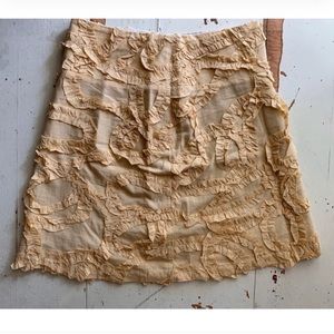 Sevier Skirts : custom ruffle butter yellow skirt